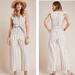 Anthropologie Pants & Jumpsuits | Anthropologie Striped Ruffle Sleeve Jumpsuit | Color: Blue/Cream | Size: 4p