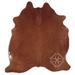 Brown 72 x 0.25 in Area Rug - Loon Peak® Natural Hair Handmade Cowhide Area Rug Cowhide | 72 W x 0.25 D in | Wayfair