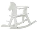 roba Wooden Rocking Horse - Solid Wood Rocking Horse for Small Children - Rocking Toy with Removable Safety Ring (White)