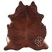 Brown 60 x 0.25 in Area Rug - Loon Peak® Natural Hair Handmade Cowhide Medium Brindle Area Rug Cowhide | 60 W x 0.25 D in | Wayfair
