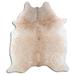 White 72 x 0.25 in Area Rug - Loon Peak® Natural Hair Handmade Cowhide Beige Area Rug Cowhide | 72 W x 0.25 D in | Wayfair