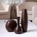 Millwood Pines 3 Piece Burrier 12.01" Wood Table Vase Set Wood in Brown | 12.01 H x 3.74 W x 3.74 D in | Wayfair 3AE45083D85F4F02912775555E9C72F3