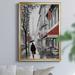 Winston Porter Rainy Paris I by J Paul - Picture Frame Painting Print on Canvas Canvas, Solid Wood in Gray/Red | 36.5 H x 26.5 W x 1.5 D in | Wayfair