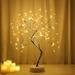 The Holiday Aisle® LED Beads Wire Tree Branch Night Light Touch-Sensitive Switch Decorative Table Lamp Battery & USB Operated | Wayfair