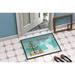 The Holiday Aisle® Jacklynne Suphalak Cat Merry Christmas Indoor Or Outdoor Mat 24X36 CK4803JMAT_Wildlife Synthetics | 24 W x 36 D in | Wayfair