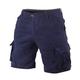 Muscle Alive Men Vintage Cargo Shorts Relaxed Fit Sports Camping Hiking Camouflage Shorts Cotton 170 Dark Blue 36