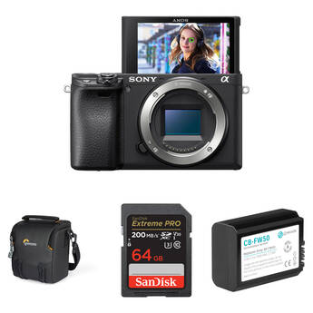 Sony a6400 Mirrorless Camera with Basic Bundle ILCE-6400/B