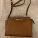 Michael Kors Bags | Michael Kors Brown Leather Crossbody Bag | Color: Brown/Gold | Size: Os