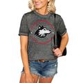 Women's Charcoal Northern Illinois Huskies End Zone Boyfriend T-Shirt