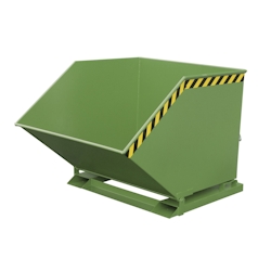 Bauer Kippmulde Kipper KK 1000 lackiert RAL6011 Resedagrün Stapler Anbaugerät Image