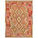 "Pasargad Home Vintage Kilim Collection Multi Wool Area Rug- 5' 0"" X 6' 9"" - Pasargad Home 050478"