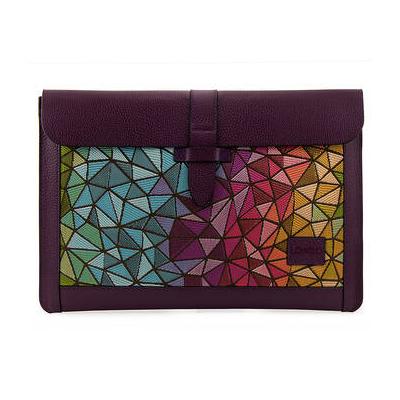 Londo Genuine Leather Sleeve for 13 and 13.3" MacBook Pro and MacBook Air (Purple OTTO188
