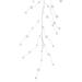 Northlight Seasonal 10-Count B/O Warm LED Pom Pom Garland Christmas Lights - 3' Clear Wire in White | 0.5 H x 12 W x 51 D in | Wayfair