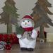 Northlight Seasonal 10" Plush Snowman Wearing Plaid Vest & Hat Christmas Figure | 10 H x 6 W x 6 D in | Wayfair NORTHLIGHT NS88233