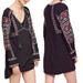 Free People Dresses | Free People All My Life Embroidered Western Mi | Color: Black | Size: L