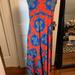 Lularoe Skirts | Lularoe Maxi Dress Tribal M | Color: Blue/Red | Size: M
