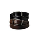 Men's Big & Tall Reversible Leather Dress Belt by KingSize in Black Brown (Size 44/46)