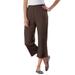 Plus Size Women's 7-Day Knit Capri by Woman Within in Chocolate (Size M) Pants