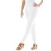 Plus Size Women's Stretch Denim Straight-Leg Jegging by Jessica London in White (Size 28 T) Jeans Legging