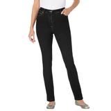 Plus Size Women's Stretch Slim Jean by Woman Within in Black Denim (Size 16 T)