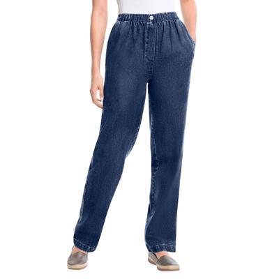 Plus Size Women's 7-Day Straight-Leg Denim Jean by Woman Within in Indigo (Size 16 WP) Pant