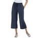 Plus Size Women's Sport Knit Capri Pant by Woman Within in Navy (Size 3X)