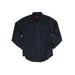 Men's Big & Tall Long-Sleeve Cotton Work Shirt by Wrangler® in Navy (Size XXL)