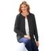 Plus Size Women's Perfect Long-Sleeve Cardigan by Woman Within in Black (Size 5X) Sweater