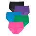 Plus Size Women's Cotton Brief 5-Pack by Comfort Choice in Bright Pack (Size 13) Underwear