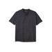 Men's Big & Tall Shrink-Less™ Lightweight Henley T-Shirt by KingSize in Heather Charcoal (Size 3XL) Henley Shirt