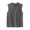 Men's Big & Tall Boulder Creek® Heavyweight Pocket Muscle Tee by Boulder Creek in Steel (Size 7XL) Shirt