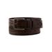 Men's Big & Tall Stitched Leather Belt by KingSize in Brown (Size 68/70)