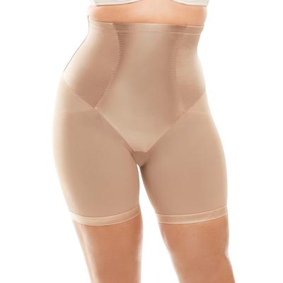 Plus Size Women's Power Shaper Firm Control Long Leg Shaper by Secret Solutions in Nude (Size M) Body Shaper