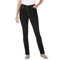 Plus Size Women's Stretch Slim Jean by Woman Within in Black Denim (Size 30 T)