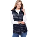 Plus Size Women's Packable Puffer Vest by Woman Within in Navy (Size L)