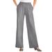 Plus Size Women's 7-Day Knit Wide-Leg Pant by Woman Within in Medium Heather Grey (Size 4X)