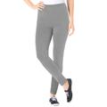 Plus Size Women's Stretch Cotton Legging by Woman Within in Medium Heather Grey (Size M)