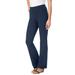 Plus Size Women's Bootcut Ponte Stretch Knit Pant by Woman Within in Navy (Size 12 W)