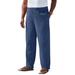 Men's Big & Tall Elastic Waist Gauze Cotton Pants by KS Island in Navy (Size 2XL)