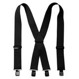 Men's Big & Tall Heavy Duty Suspenders by KingSize in Black (Size 3XL)