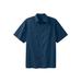 Men's Big & Tall Short-Sleeve Pocket Sport Shirt by KingSize in Navy (Size 4XL)