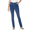 Plus Size Women's Stretch Slim Jean by Woman Within in Medium Stonewash (Size 14 T)