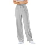 Plus Size Women's Sport Knit Straight Leg Pant by Woman Within in Heather Grey (Size 5X)