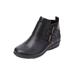 Wide Width Women's The Amberly Shootie by Comfortview in Black (Size 8 W)