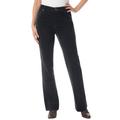 Plus Size Women's Stretch Corduroy Bootcut Jean by Woman Within in Black (Size 32 T)