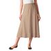 Plus Size Women's 7-Day Knit A-Line Skirt by Woman Within in New Khaki (Size 3X)