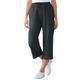 Plus Size Women's Sport Knit Capri Pant by Woman Within in Heather Charcoal (Size L)