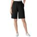 Plus Size Women's Sport Knit Short by Woman Within in Black (Size 4X)