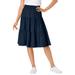 Plus Size Women's Jersey Knit Tiered Skirt by Woman Within in Navy (Size 26/28)