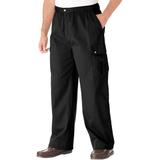 Men's Big & Tall Knockarounds® Full-Elastic Waist Cargo Pants by KingSize in Black (Size XL 40)